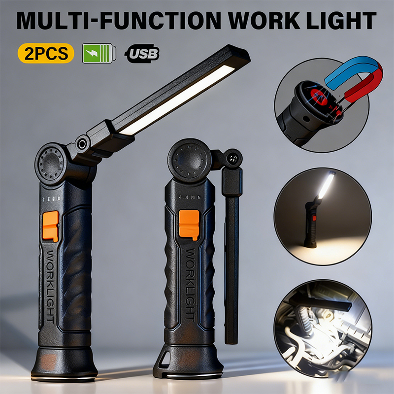 Power Bank - Lampe de poche LED COB Portable,