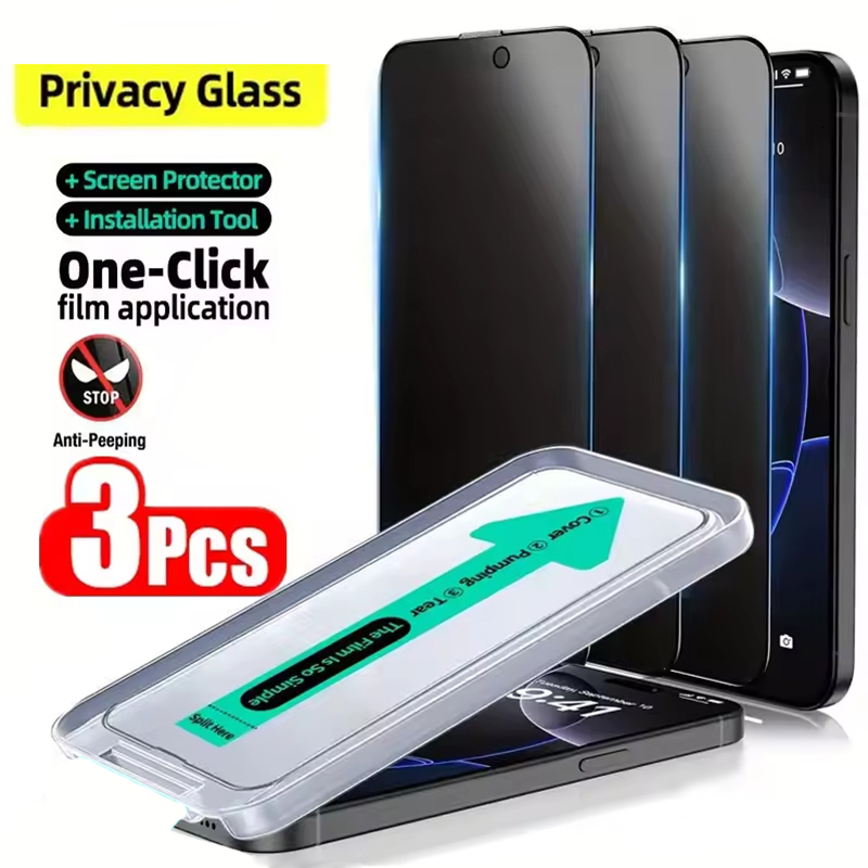 Huawei Mate 60 - Protecteur d'écran Anti-espion, installation automatique, pour