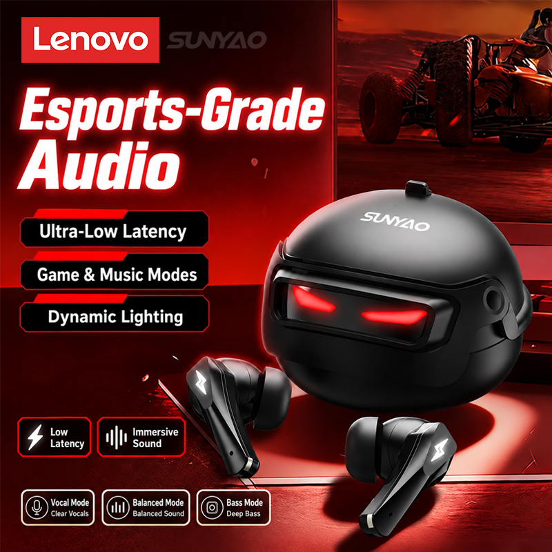 Headphones Wireless - Casque de jeu Lenovo GT101, sans