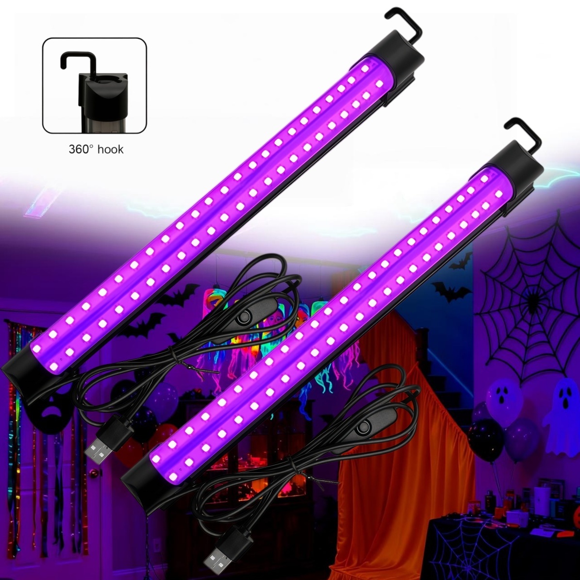 Usb Hub - Tube de lumière noire 5W/10W, lampe
