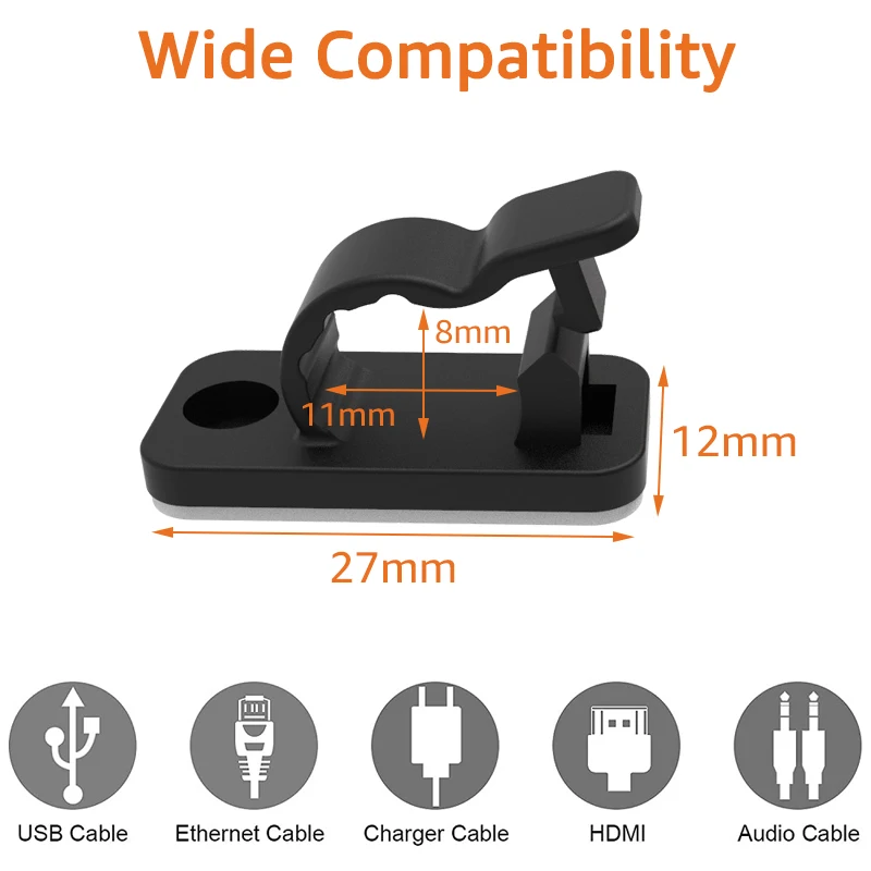 10/50 pièces de clips organisa - Cable Organizer avis et prix