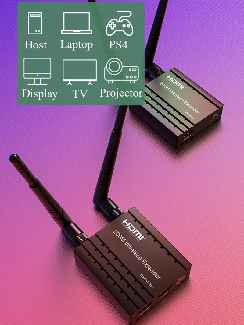 Extenseur HDMI sans fil 200M,  - Hdmi Adapter avis et prix