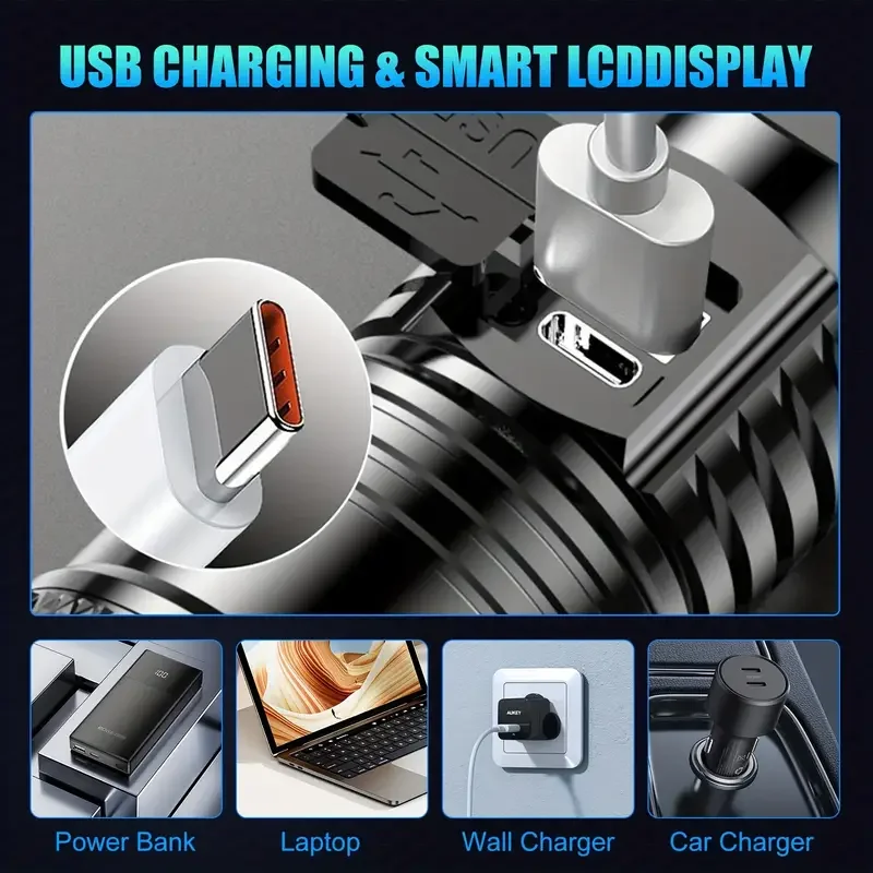 Lampe de poche tactique LED 20 - Power Bank avis et prix